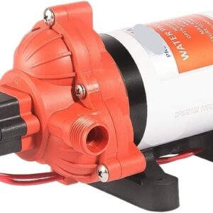 33 Series Diaphragm Pump 3.0GPM 45PSI Automatic Water Supply System 24V Self-priming Pump Suitable for Marine RV Accessories Shower Toilet
