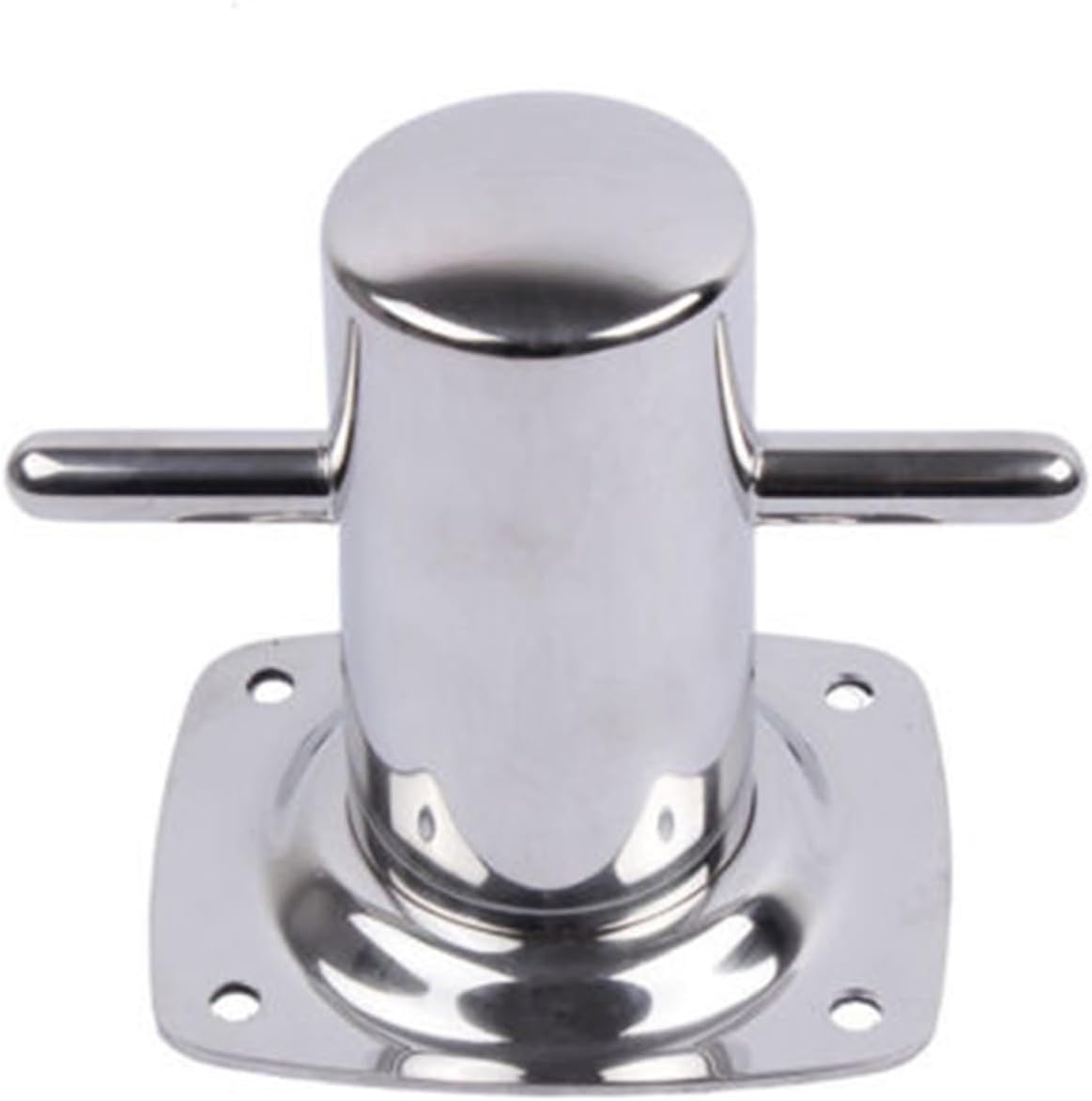 Boat Accessories 316 Stainless Steel 6" Single Cross Bollard with Baseplate Mooring Cleat Marine - Image 3