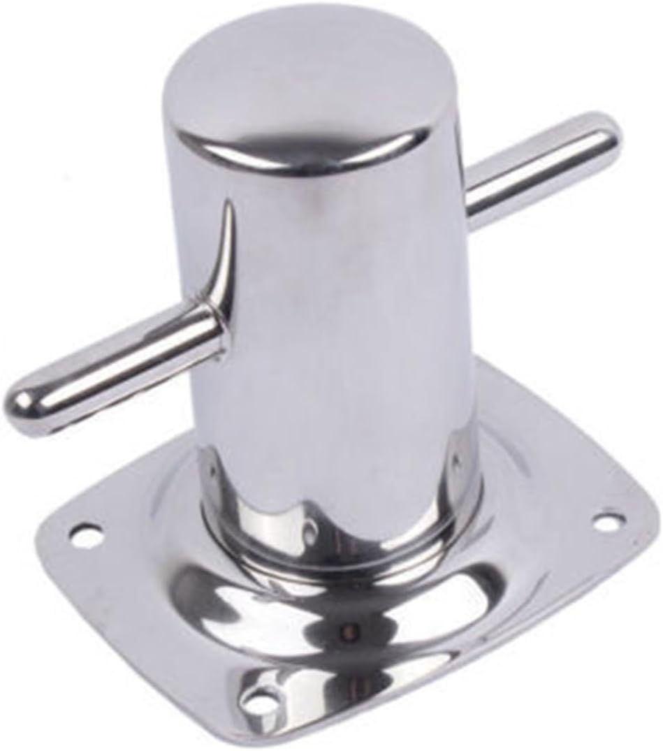 Boat Accessories 316 Stainless Steel 6" Single Cross Bollard with Baseplate Mooring Cleat Marine - Image 6