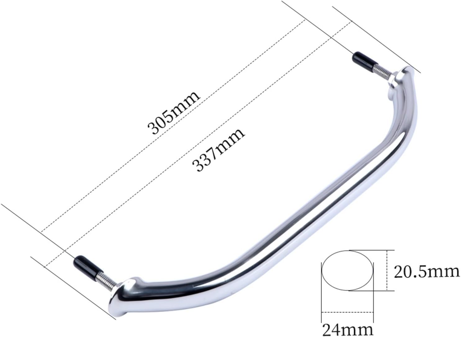 Boat Accessories Marine 12" Marine Stainless Steel 316 Grip Handle Deck Handrail - Image 2