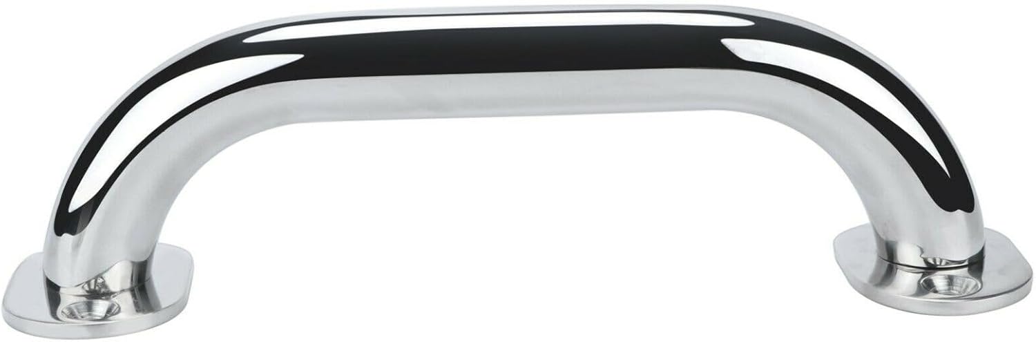 Boat Accessories Marine 2 Pieces Stainless Steel 9'' Boat Polished Grab Handle Handrail for Door/Bath/Boat - Image 4
