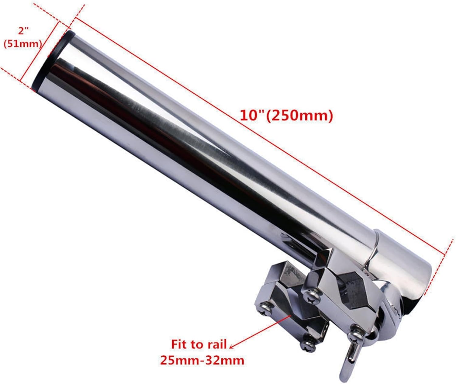 Boat Accessories Marine 360 Angled Rod Holder Deck Mount Adjustable Removble 316 Stainless Steel Fishing Rod Holders - Image 2