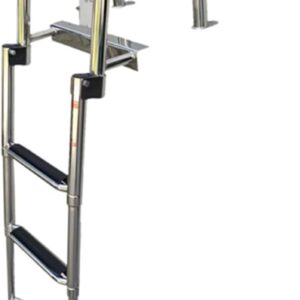 Boat Accessories Marine 4 Step Telescoping Boat Ladder Stainless Steel Inboard Rail Dock Siwmming Ladder