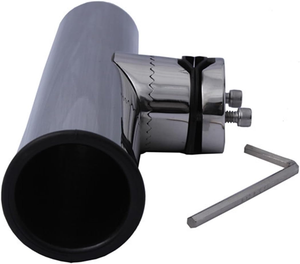 Boat Accessories Marine Fishing Tools 2Pcs Boat Stainless Steel Fishing Rod Holder Clamp-on with Wrench and Gasket - Image 4