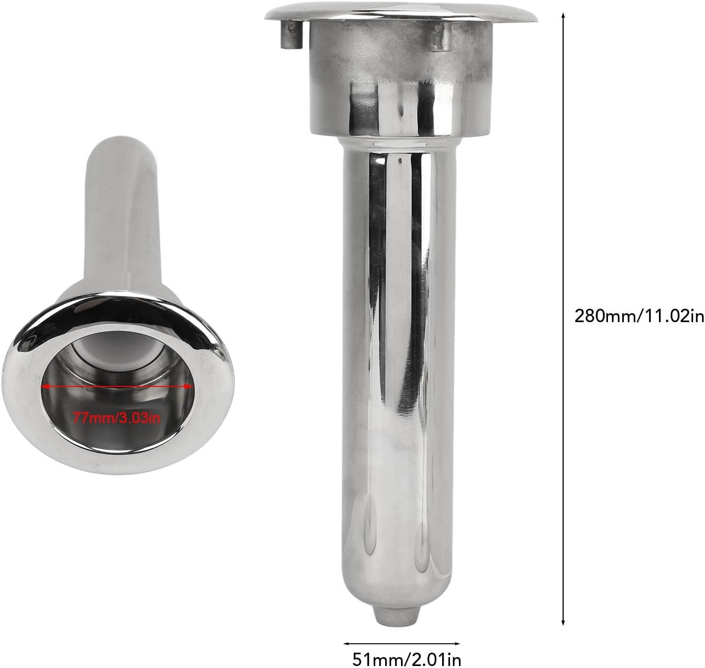 Boat Rod Cup Holder 316 Stainless Steel to Cracking and Aging Rustproof Universal for Boats Yachts Marines Accessories - Image 7
