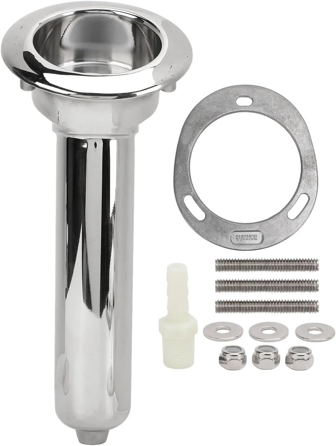 Boat Rod Cup Holder 316 Stainless Steel to Cracking and Aging Rustproof Universal for Boats Yachts Marines Accessories(30 Degrees)