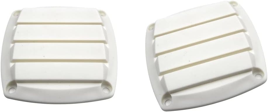 CGTENBS 2x 3 Boat Marine Louver Vent Ventilation Grill Cover Air Vent Griller Plastic Accessories