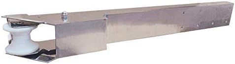 ISURE MARINE AISI 316 Stainless Steel Hinged Self-Launching Bow Anchor Roller Boat Anchor Bracket with pivoting Dual-Roller 35'' for Marine Yacht Docking Accessories - Image 5