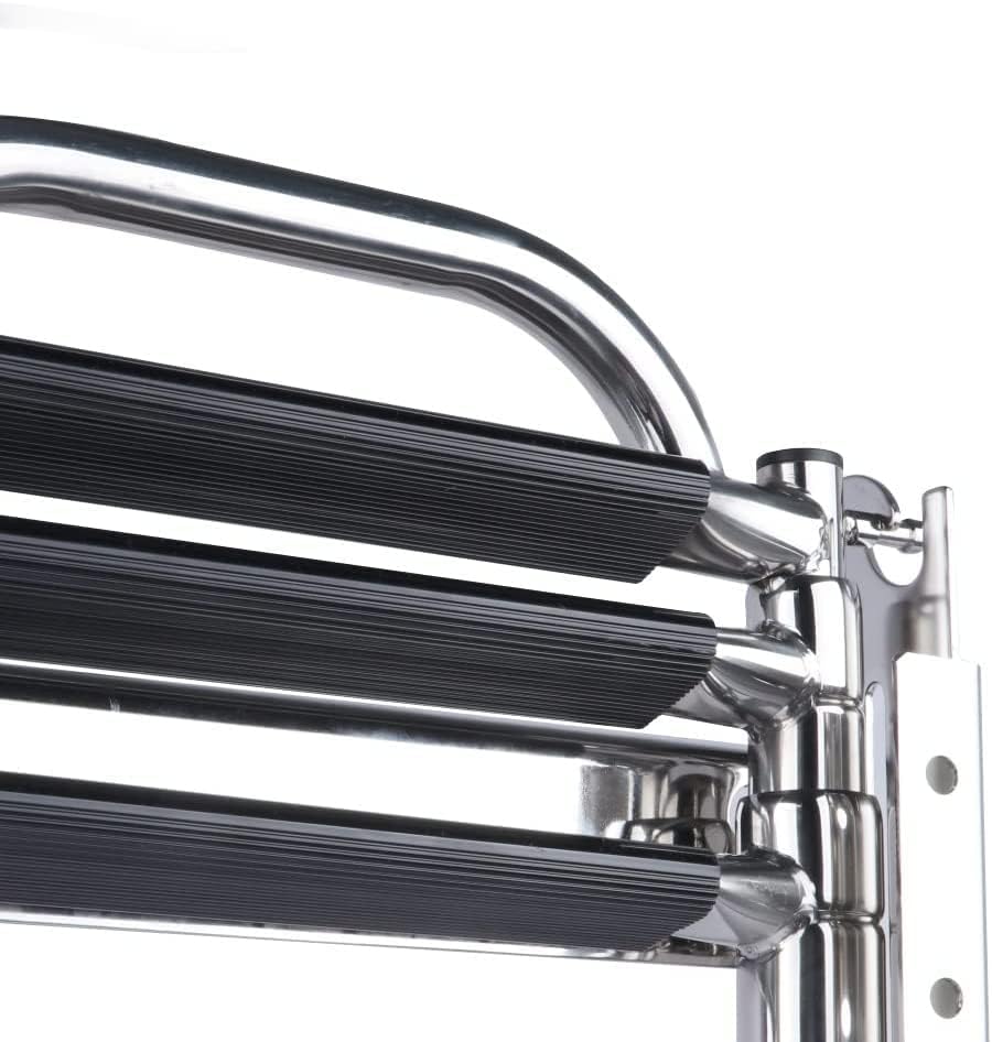 Ladders,4 Step Boat Ladder Stainless Steel Telescoping Ladder with The Handle Folding Inboard Rail Dock Ladder Boat Accessories Marine - Image 4