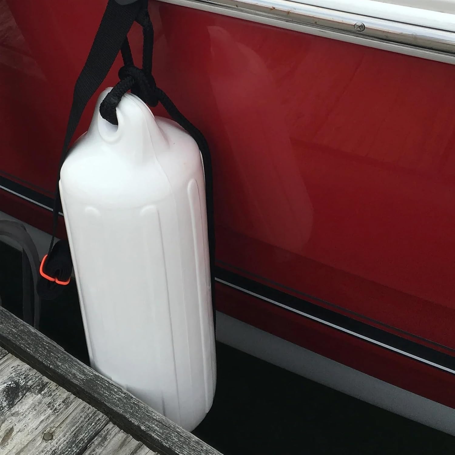 Marine Accessories 4PCS Boat fenders 8.5" * 27" White Vinyl Marine Ribbed Bumper Inflatable Dock Shield - Image 6