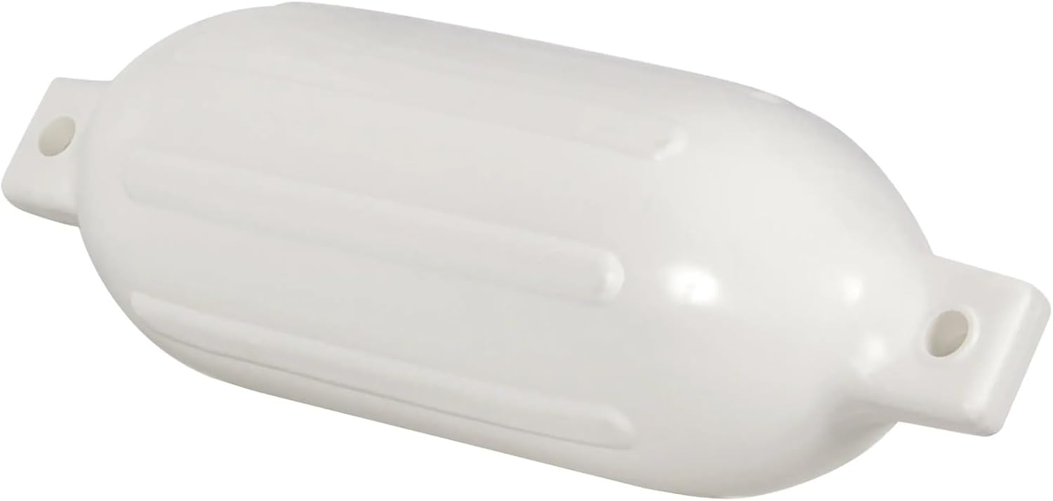 Marine Accessories 4PCS Ribbed Boat fenders Vinyl Inflatable Bumper Marine Dock Shield Protection White 5.5" X 20" - Image 5