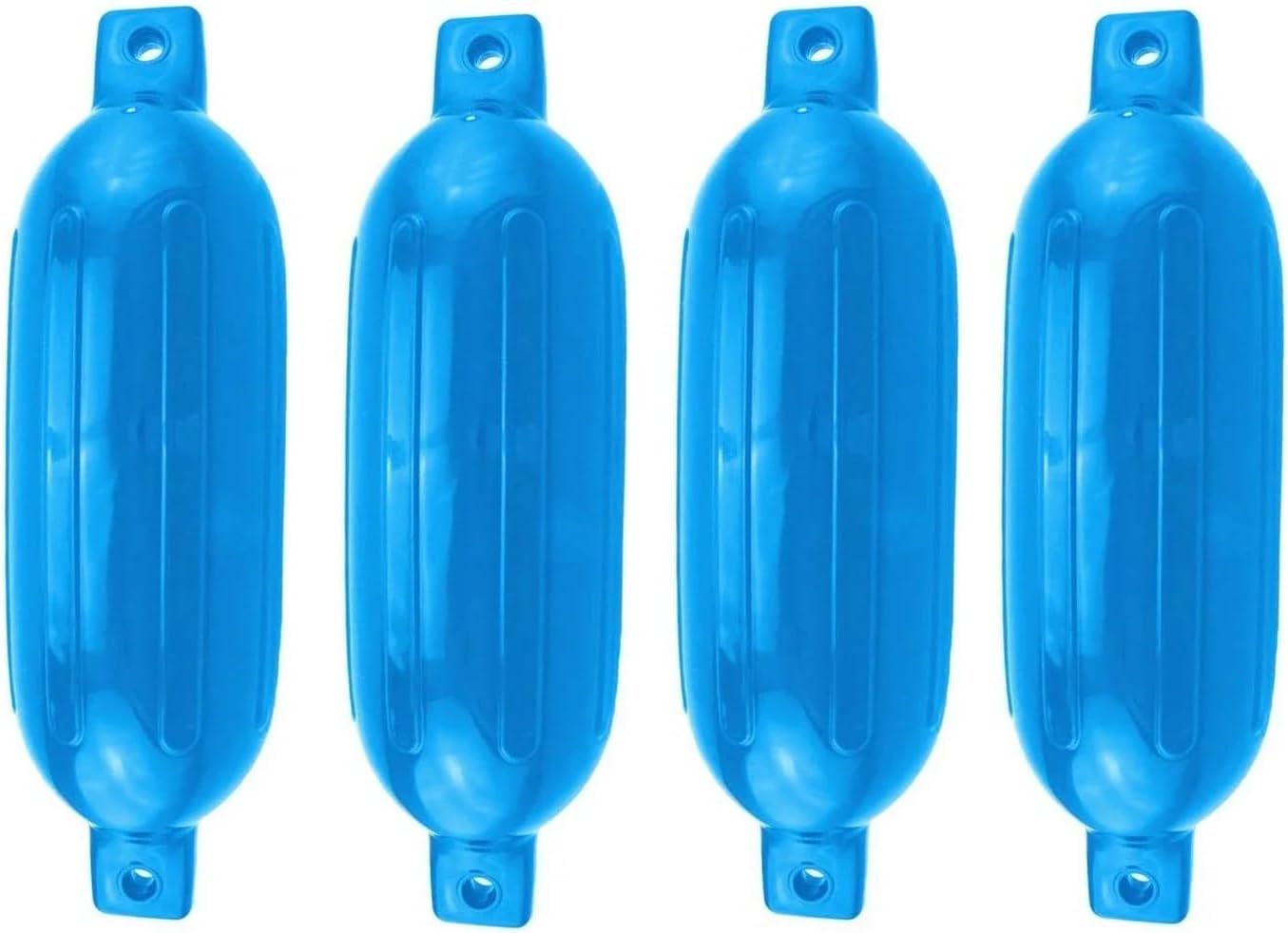 Marine Accessories Inflatable Marine Vinyl Boat fenders Bumpers Kit 6.5" X 23" Blue 4 PCS - Image 3
