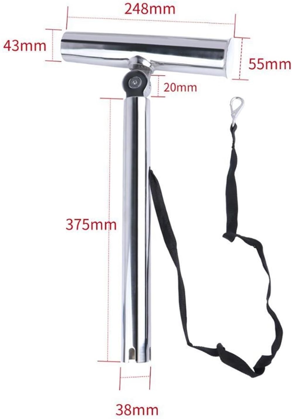 Marine Boat Yacht Accessories Adjustable Silver Highly Polished Stainless Steel Adjustable Outrigger Stylish Rod Holder - Image 2