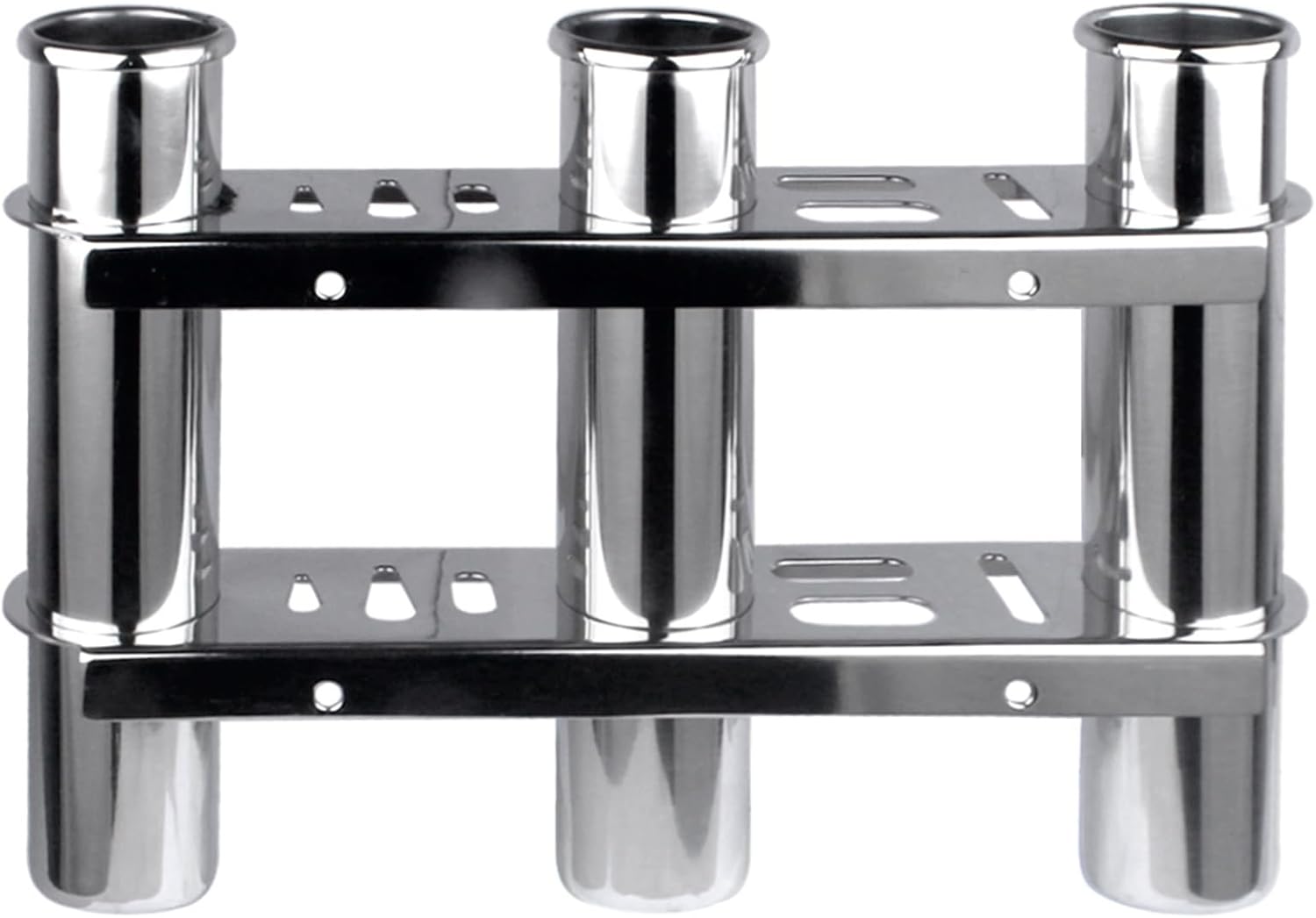 Marine Boat Yacht Accessories Stainless Steel 3 Tube Fishing Rod Storage Holder Rack & Boat Organiser