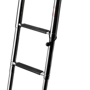 Marine Hardware 4 Step Boat Accessories Stainless Boat Boarding Telescoping Ladder Sliding Folding Swimming Launching Ladder with Handrail