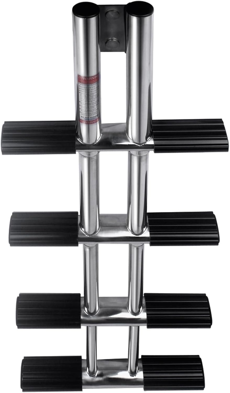 Marine Hardware 4 Steps Boat Ldder Stainless Steel Vertical Telescoping Transom Mounting Swiming Ladder Boat Accessories