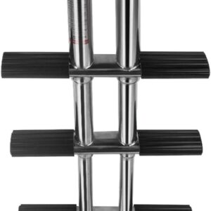 Marine Hardware Stainless Steel Boat Swiming Ladder, Vertical Telescoping, Transom Mounting Ladder, Boat Accessories, 4 Steps