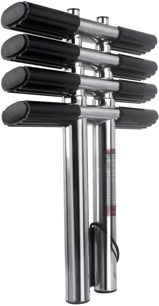 Stainless Steel Boat Ladder Vertical Telescoping 4 Steps Ladder Transom Mounting Dive Ladder Marine Dock Ladder Boat Accessories for Boat Yacht Swimming Pool - Image 3