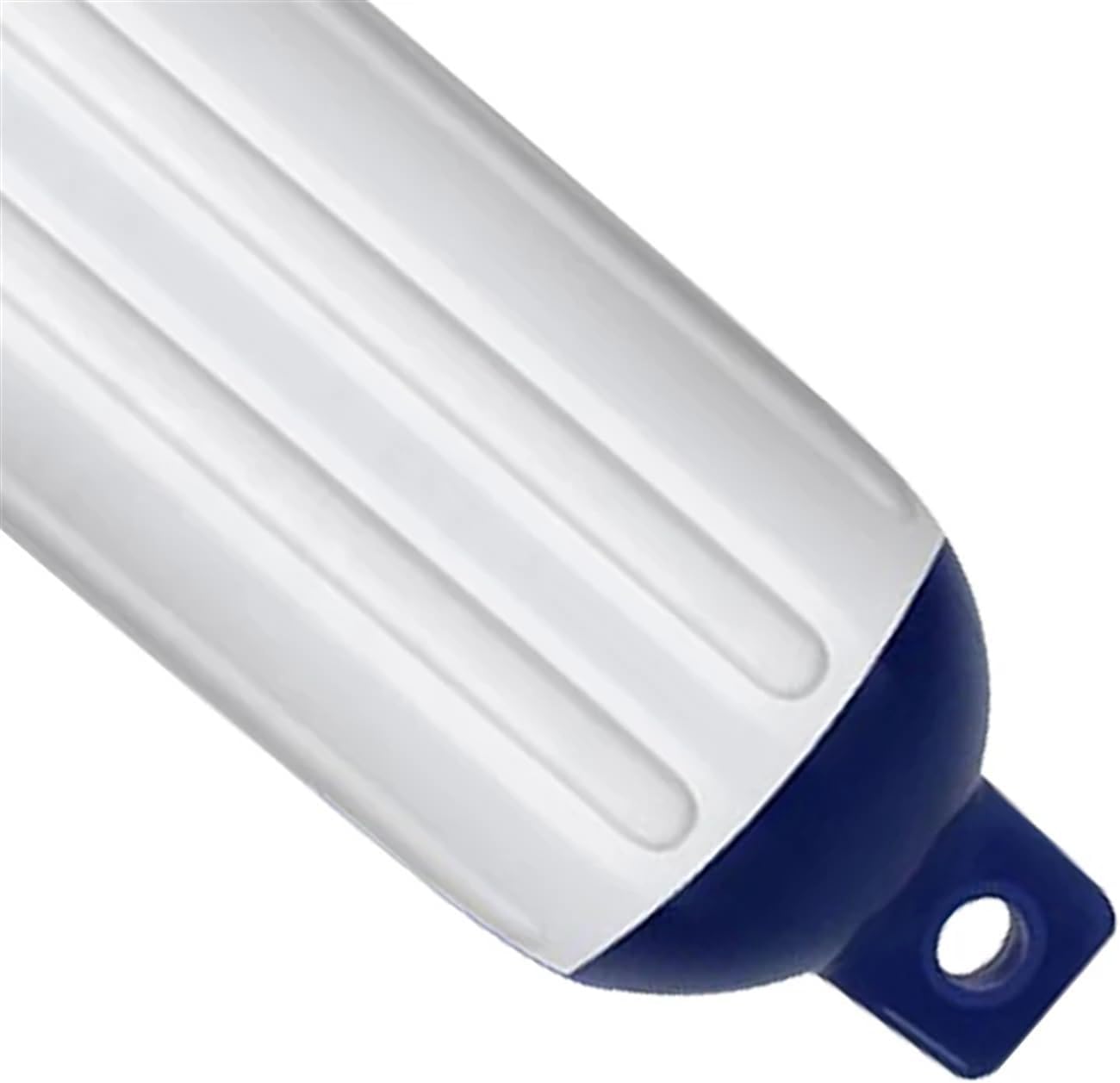 UNKOMN Marine Accessories 2 PCS 15.8inch Twin Eyes Boat fenders Bumpers with Ribbed Boat Fenders for Docking White,White&Blue and Black - Image 7