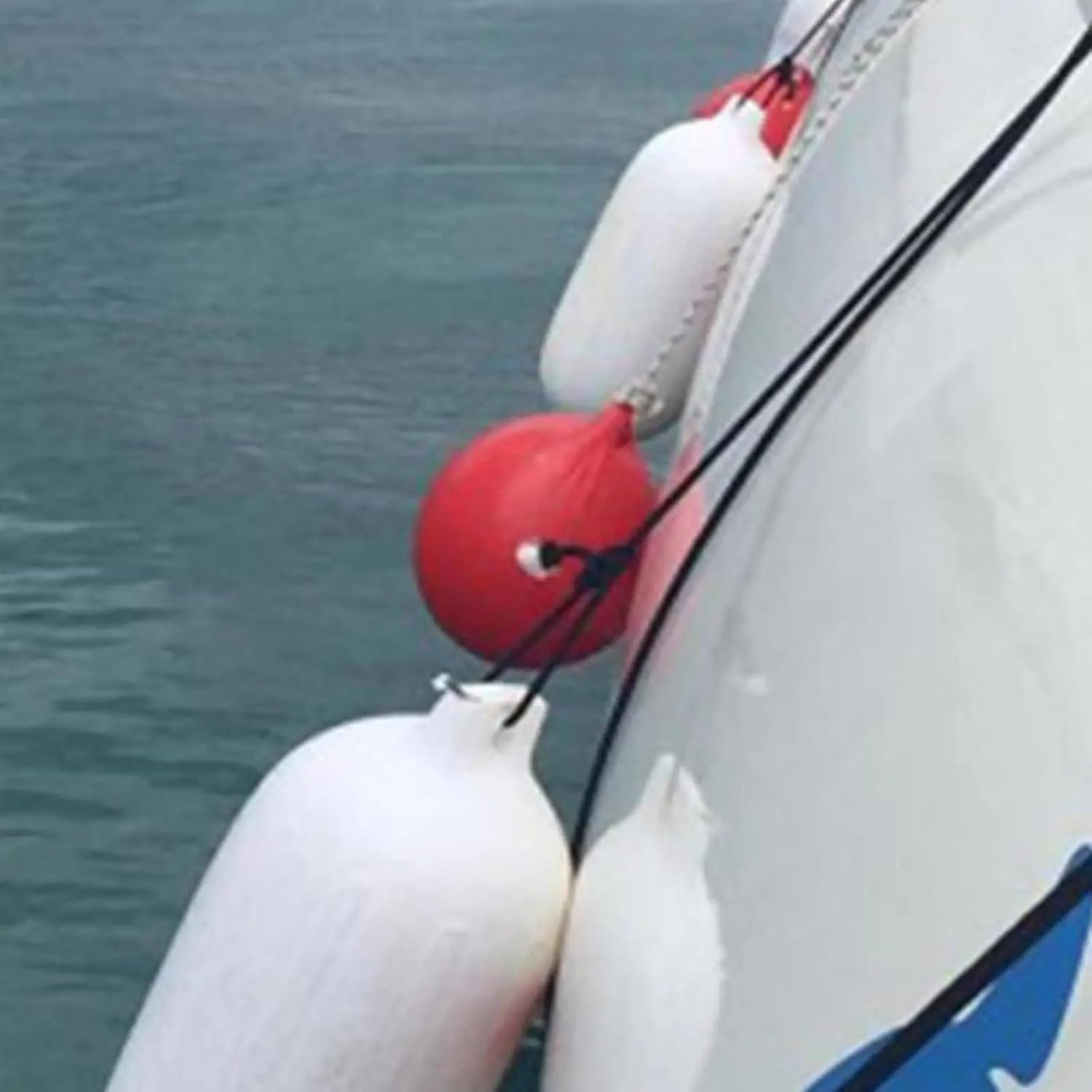 UNKOMN Marine Accessories 2PCS Boat Bumper Fenders with Inflatable Marine Bumper Marine Docking for Boat Dock Yacht Dock Row Boats Sailboats 4.33inch X 15.75inch - Image 3