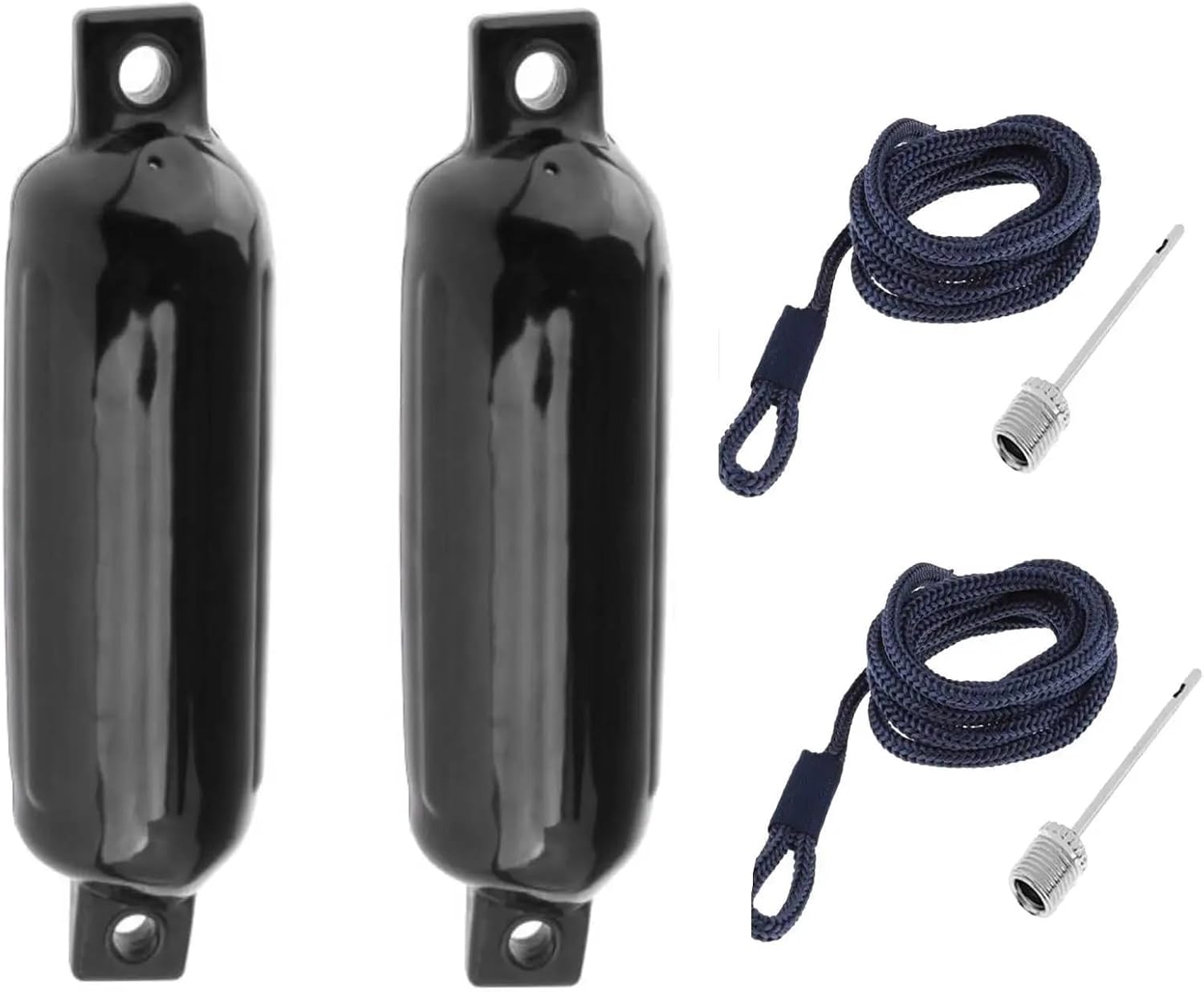 UNKOMN Marine Accessories 2PCS Boat Bumper Fenders with Inflatable Marine Bumper Marine Docking for Boat Dock Yacht Dock Row Boats Sailboats 4.33inch X 15.75inch - Image 7