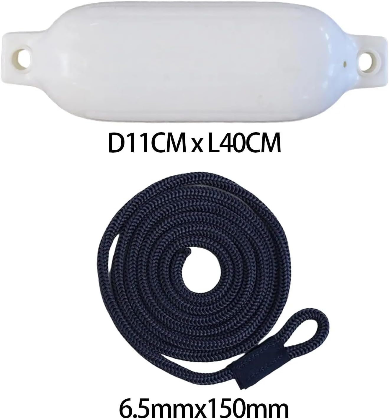 UNKOMN Marine Accessories 2PCS Boat Bumper Fenders with Inflatable Marine Bumper Marine Docking for Boat Dock Yacht Dock Row Boats Sailboats 4.33inch X 15.75inch - Image 5