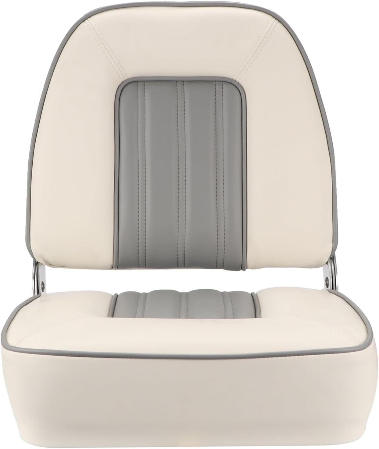 UNKOMN Marine hardware Boat Accessories Marine Folding Seat Universal Boat Fishing Pro Casting Deck chair High Back Boat swivel Chair Marine Hardware(White)