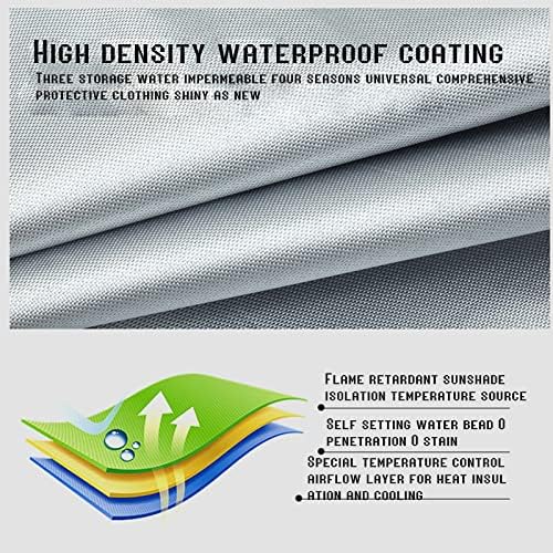 Waterproof Boat Sail Cover - Thick 420D Sun Protection, Durable Wind & Sunshade, Outdoor Booms Boat Cover Accessories, Blue, Non-Torn Design for Ultimate Marine Protection - Image 4