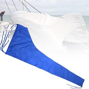 Waterproof Boat Sail Cover - Thick 420D Sun Protection, Durable Wind & Sunshade, Outdoor Booms Boat Cover Accessories, Blue, Non-Torn Design for Ultimate Marine Protection