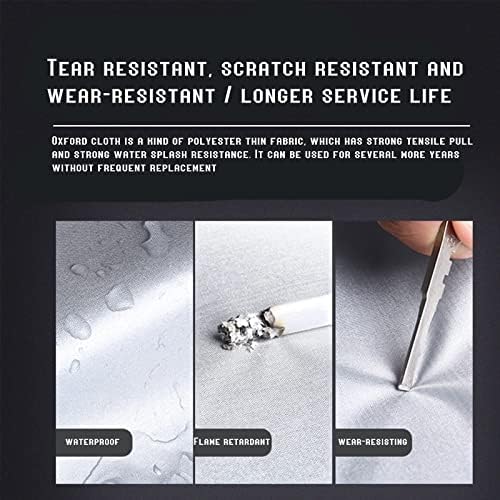 Waterproof Boat Sail Cover - Thick 420D Sun Protection, Durable Wind & Sunshade, Outdoor Booms Boat Cover Accessories, Blue, Non-Torn Design for Ultimate Marine Protection - Image 3