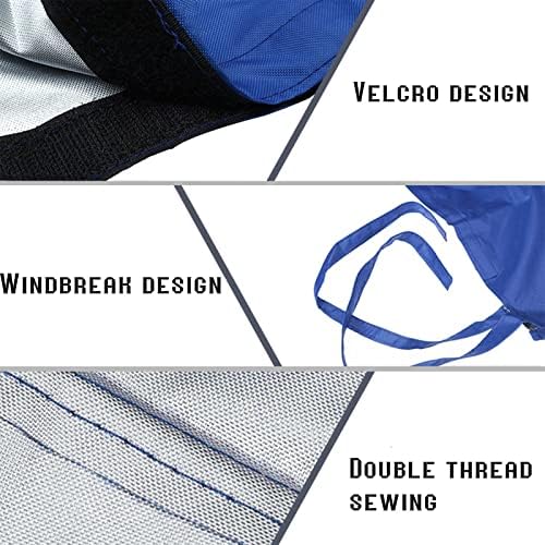 Waterproof Boat Sail Cover - Thick 420D Sun Protection, Durable Wind & Sunshade, Outdoor Booms Boat Cover Accessories, Blue, Non-Torn Design for Ultimate Marine Protection - Image 5