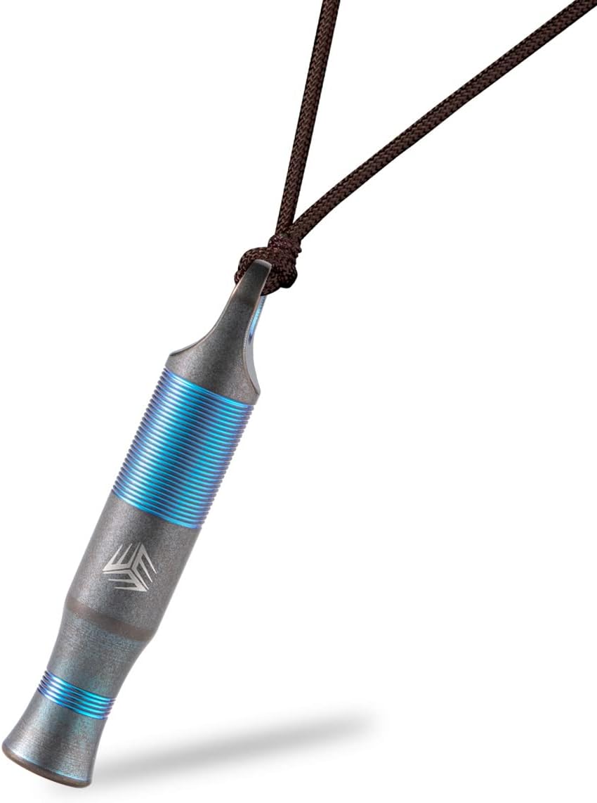 WeKnife Emergency Whistle Survival Loud, Titanium Outdoor Safety Whistle Survival Shrill Loud Blast with Paracord for Kayak, Life Vest, Jacket, Boating, Fishing,Camping, Hiking, Hunting, Coyote - Image 9