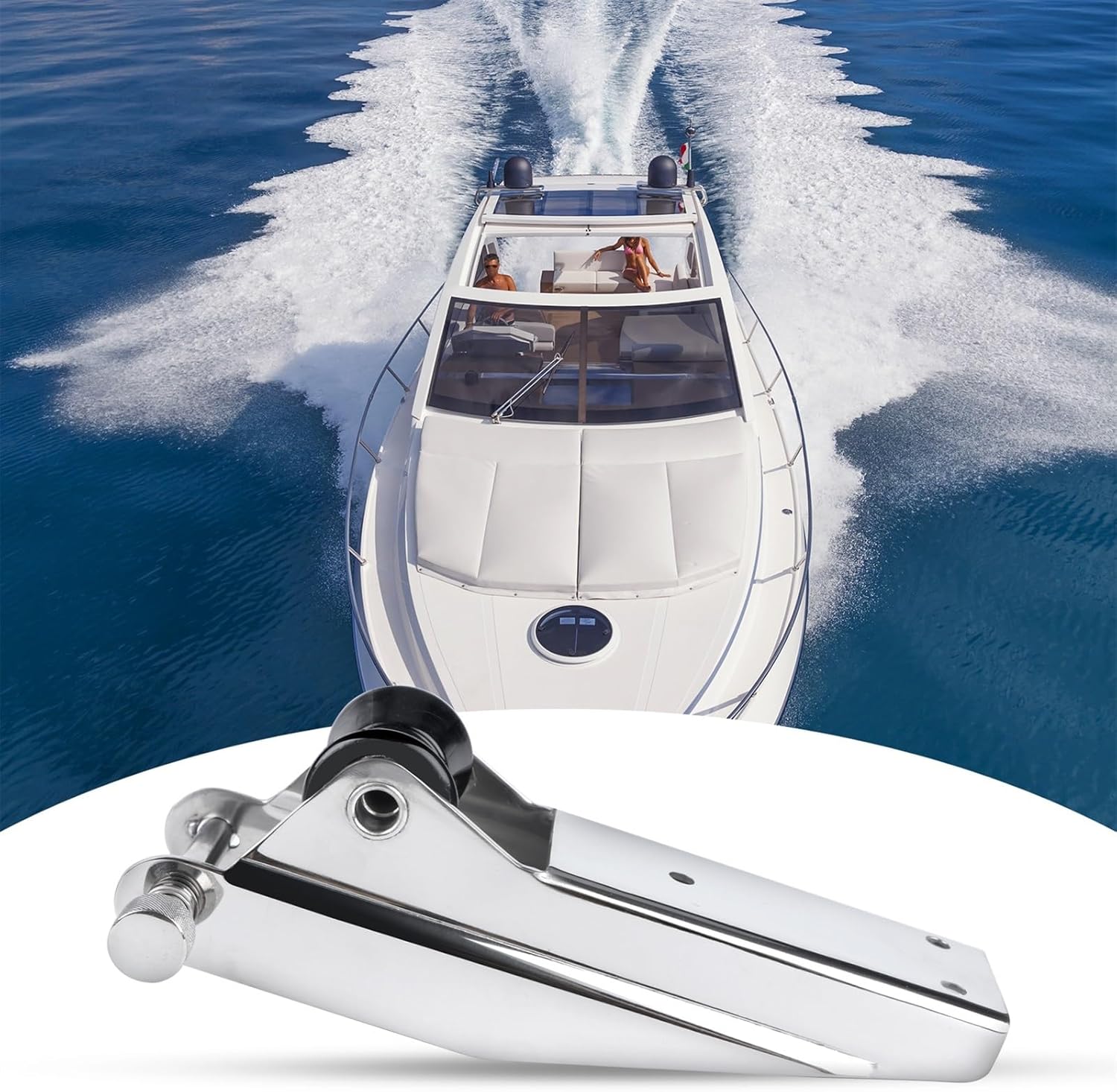 Wingxaoyy 316 Stainless Steel Boat Anchor Heavy Duty Bow Roller Boat Accessories Marine - Image 6