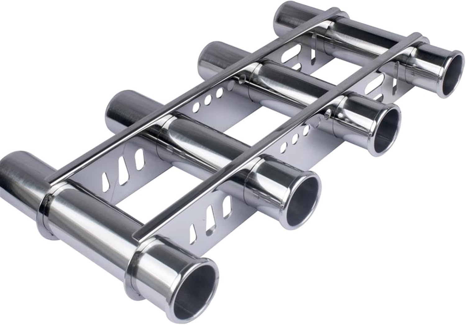 Wingxaoyy Boat Accessories Marine Stainless Steel 4 Tube Fishing Rod Storage Holder Rack & Boat Organiser - Image 4