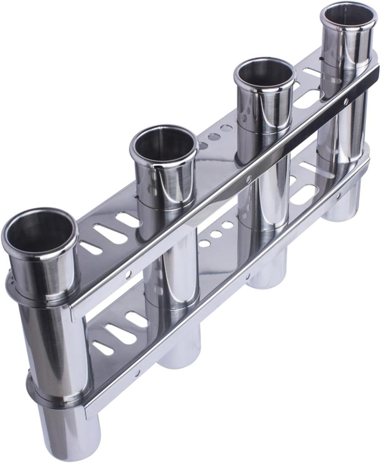 Wingxaoyy Boat Accessories Marine Stainless Steel 4 Tube Fishing Rod Storage Holder Rack & Boat Organiser - Image 5