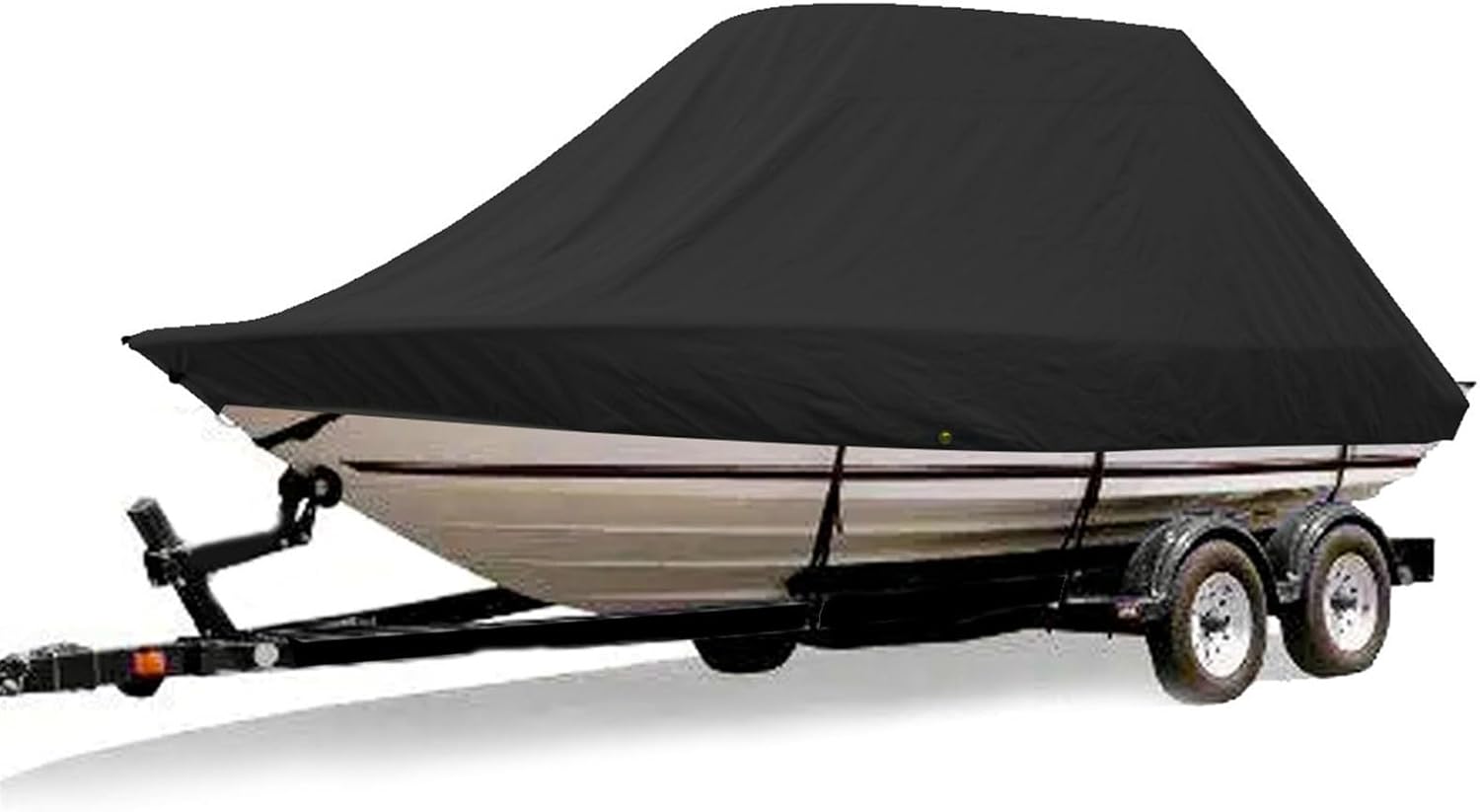 Wingxaoyy Marine Accessories 18-28ft 600D Jumbos Cruiser Boat-Cover Heavy-Duty Oceansouth Marine Water Sun Proof UV Protection Fish-Ski VHull Mooring Cover(26-28FT)