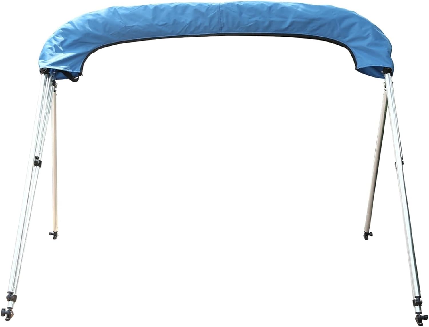 Wingxaoyy Marine Accessories 600D 3 Bow Bimini Top Canvas Cover Boot Cover with Frame Waterproof Anti-UV Sun Shade Heavy Duty Boat Roof Canopy Cover(79-90) - Image 6