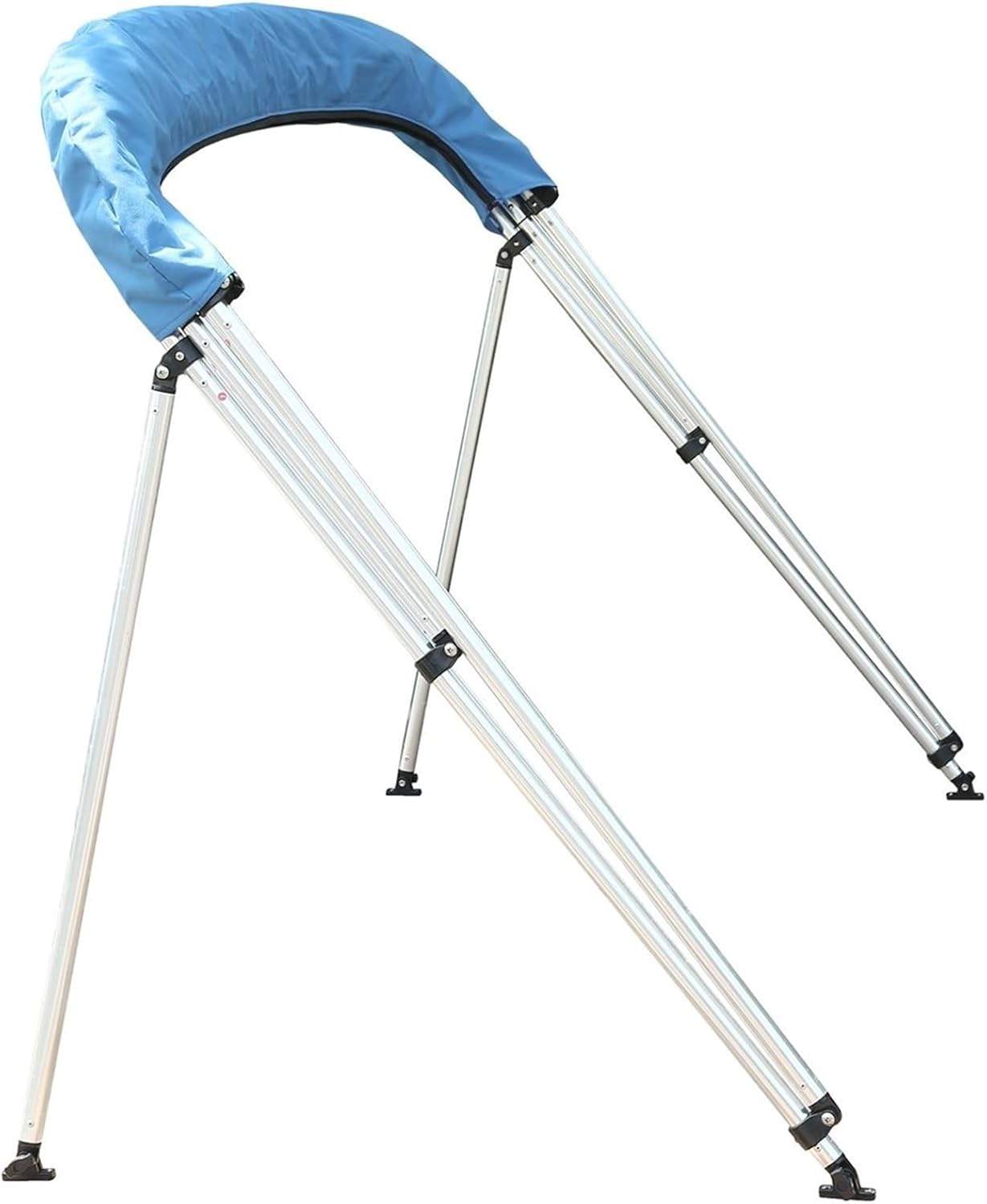 Wingxaoyy Marine Accessories 600D 3 Bow Bimini Top Canvas Cover Boot Cover with Frame Waterproof Anti-UV Sun Shade Heavy Duty Boat Roof Canopy Cover(79-90) - Image 5