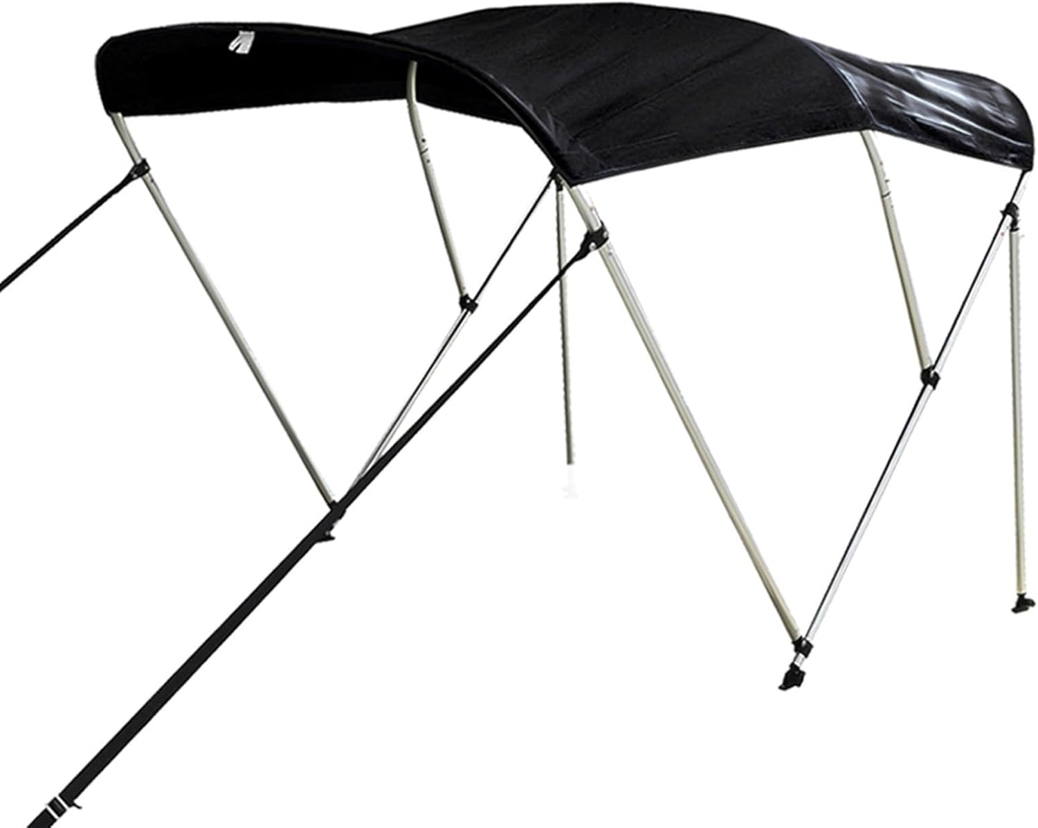 Wingxaoyy Marine Accessories 600D 3 Bow Biminii Top Replacement Canvas Cover Boot Cover with Frame Waterproof Anti UV Boat Cover Marine Accessories(85-90W)