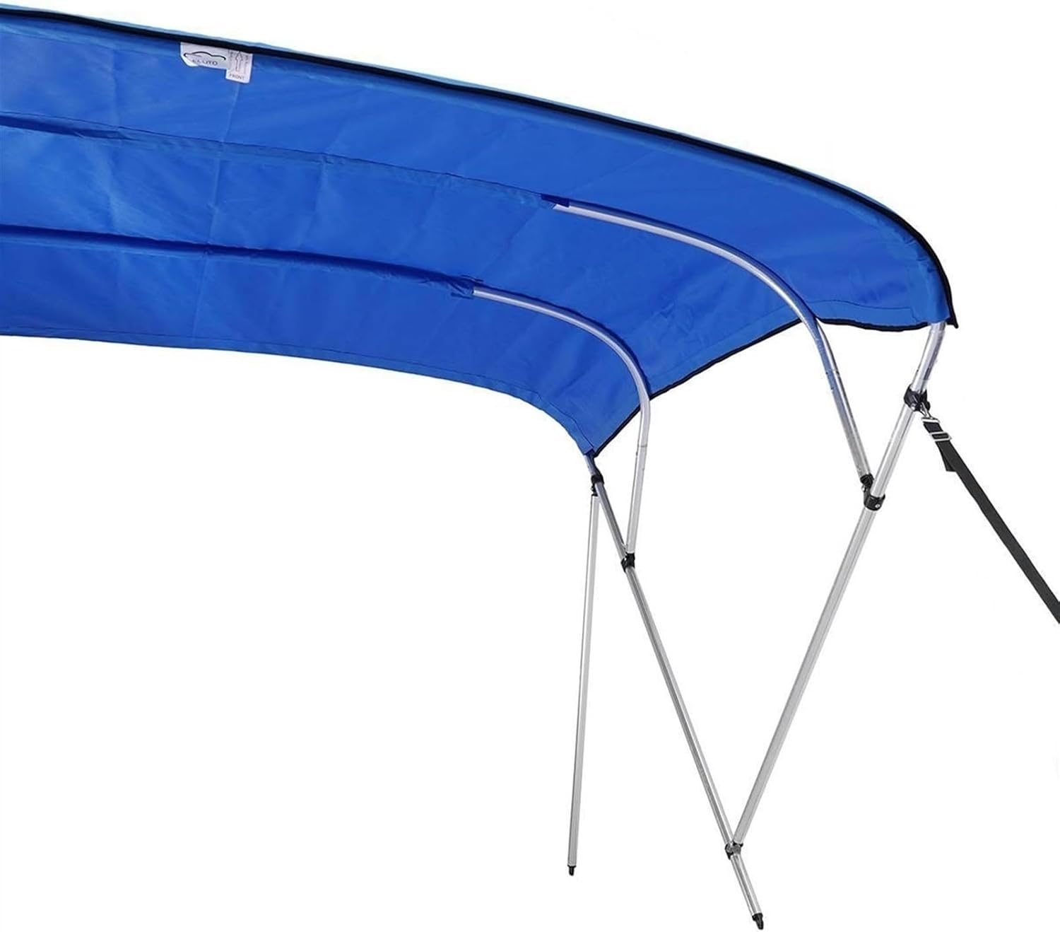 Wingxaoyy Marine Accessories 600D 4 Bow Biminii Top Replacement Canvas Cover Boot Cover with Frame Waterproof Boat Cover for V-Hull\/Jon\/Center Console Boat(Blue 91-103W) - Image 5