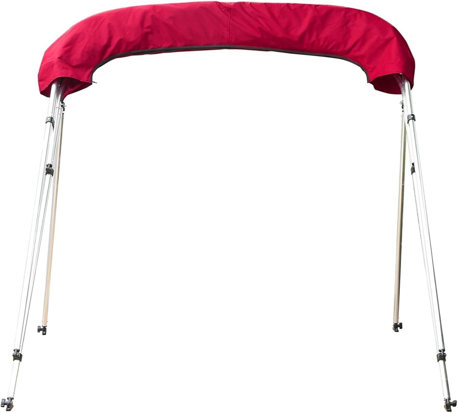 Wingxaoyy Marine Accessories 600D 4 Bow Boat Pontoon Biminii Top Canvas Replacement Cover Boot Cover with Frame for V-Hull Boat Jon Boat Center Console Boat(91-103W) - Image 5